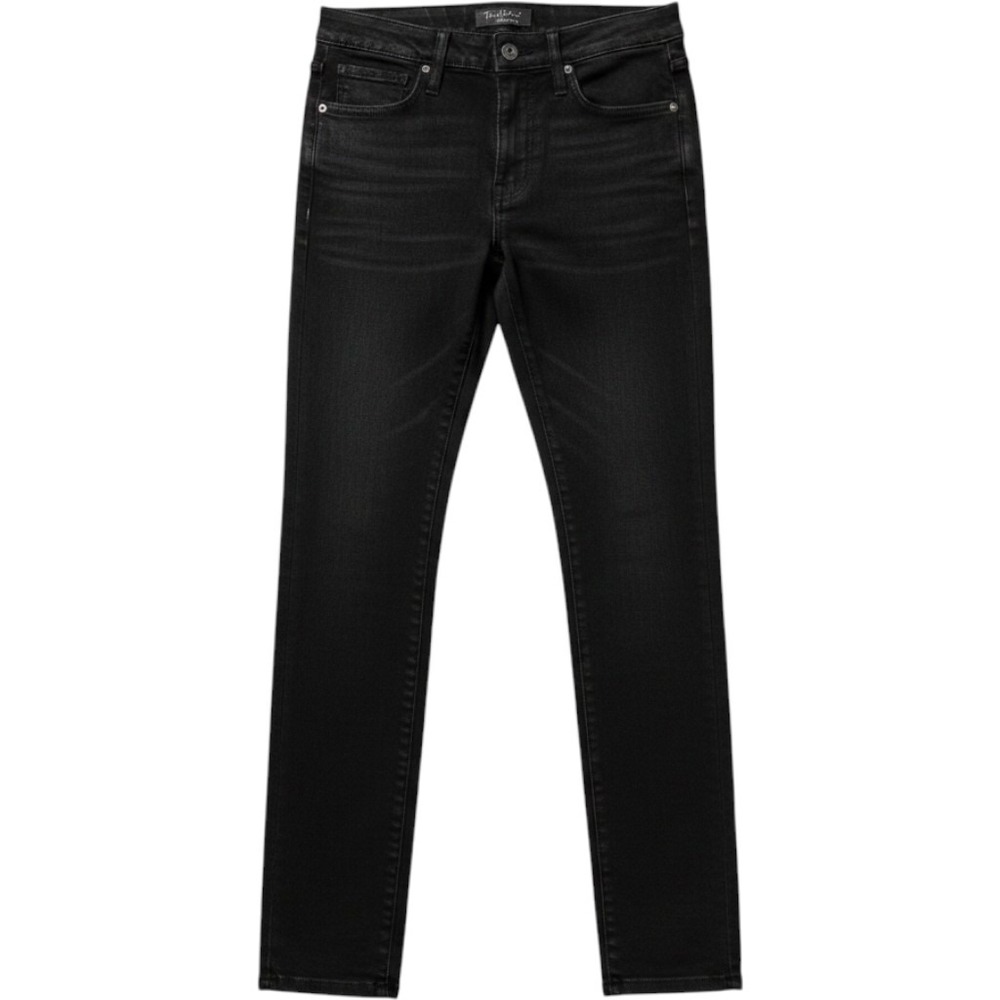 Mother The Daydreamer Black Coated Skinny Jeans‎ Size 26 Made in USA 017